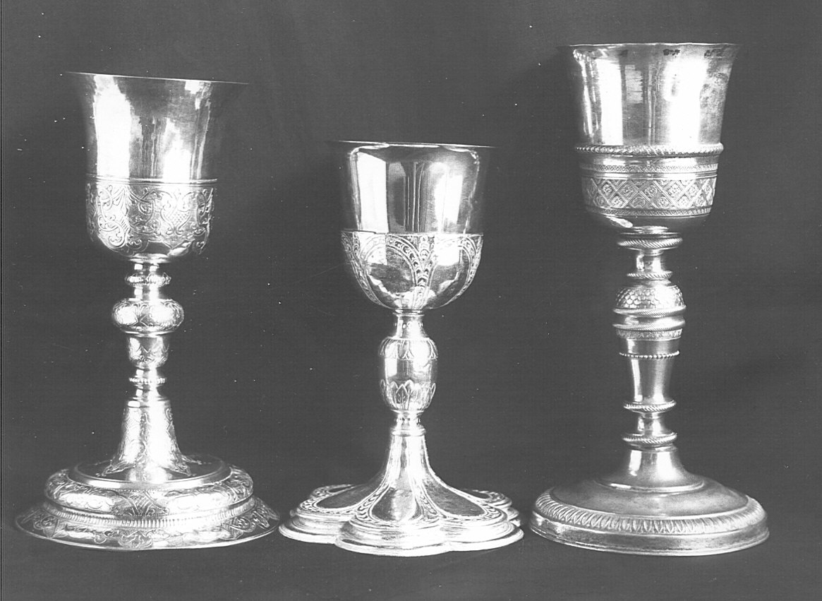 calice, serie - bottega lombarda (secc. XVIII/ XIX)