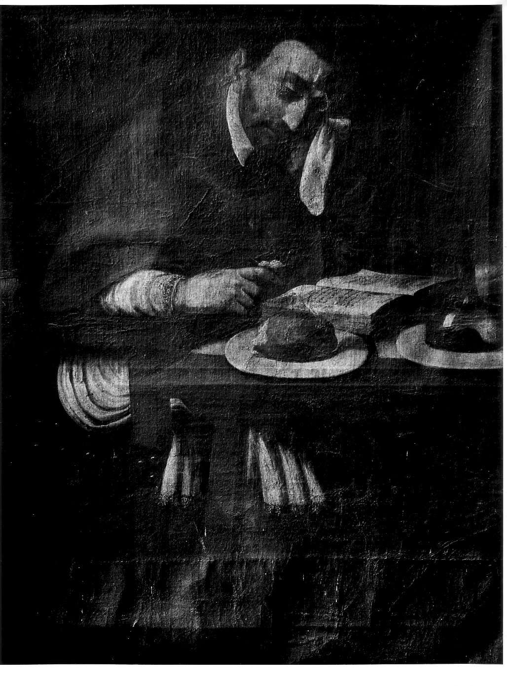 Digiuno di San Carlo (dipinto, opera isolata) - ambito lombardo (sec. XVII)