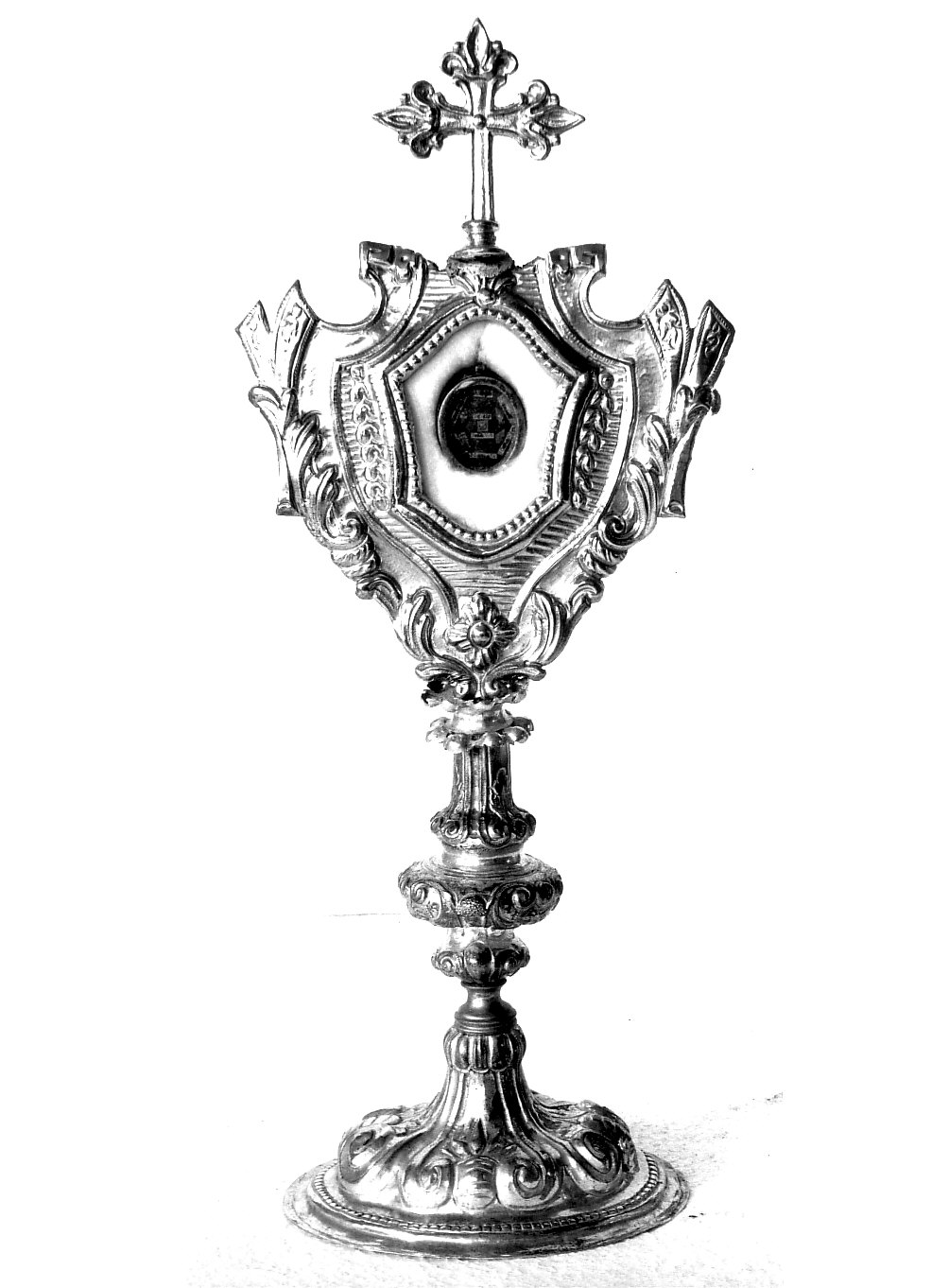 reliquiario - a ostensorio, opera isolata - bottega lombarda (sec. XVIII, sec. XIX)