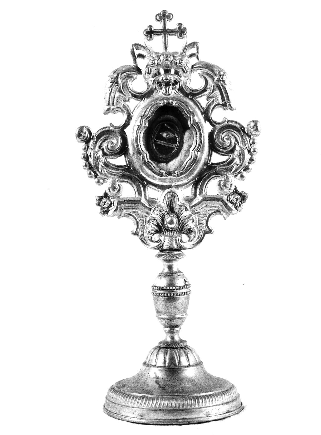 reliquiario - a ostensorio, opera isolata - bottega pavese (sec. XIX)