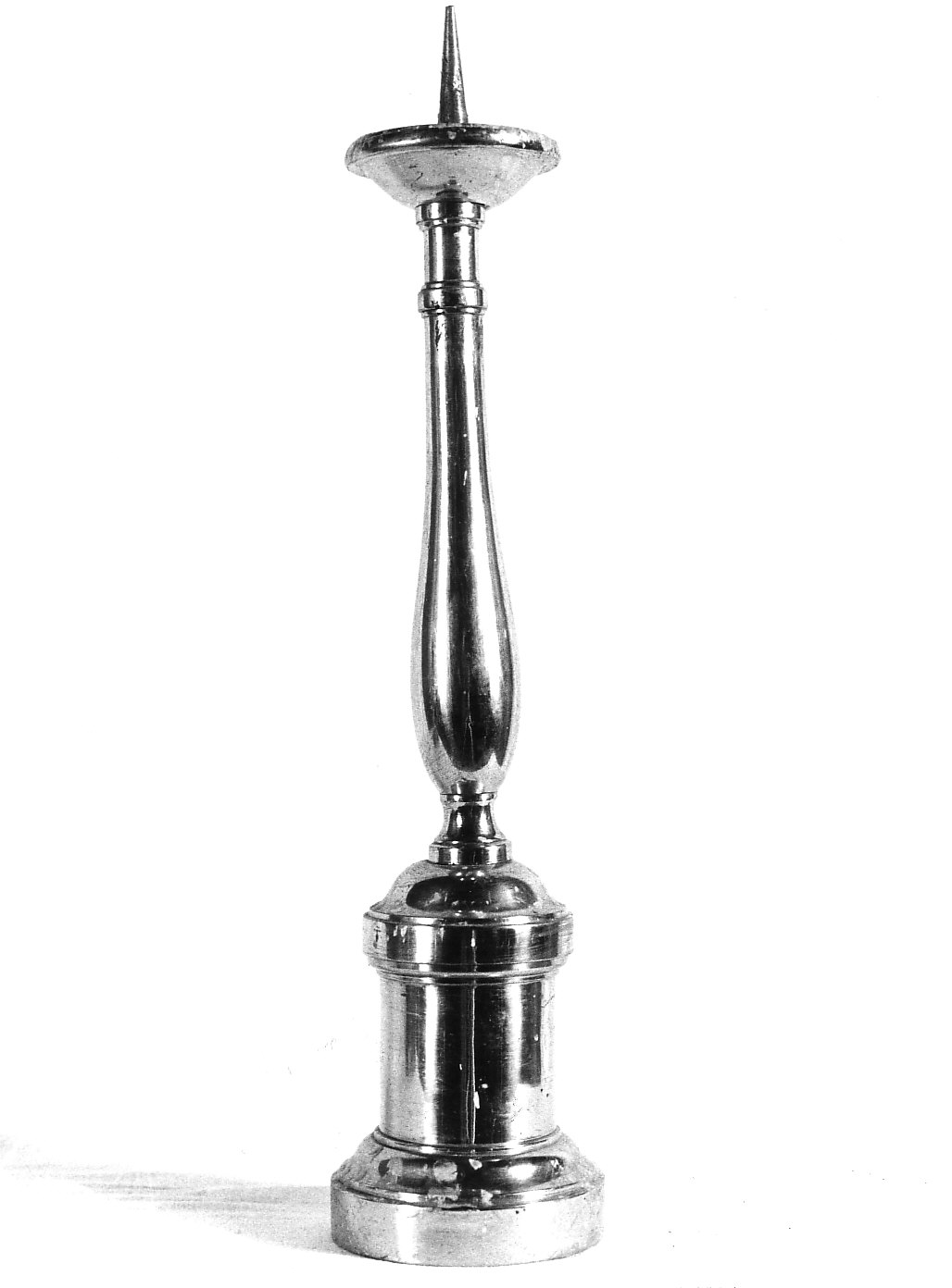 candeliere d'altare, serie - bottega lombarda (seconda metà sec. XIX)