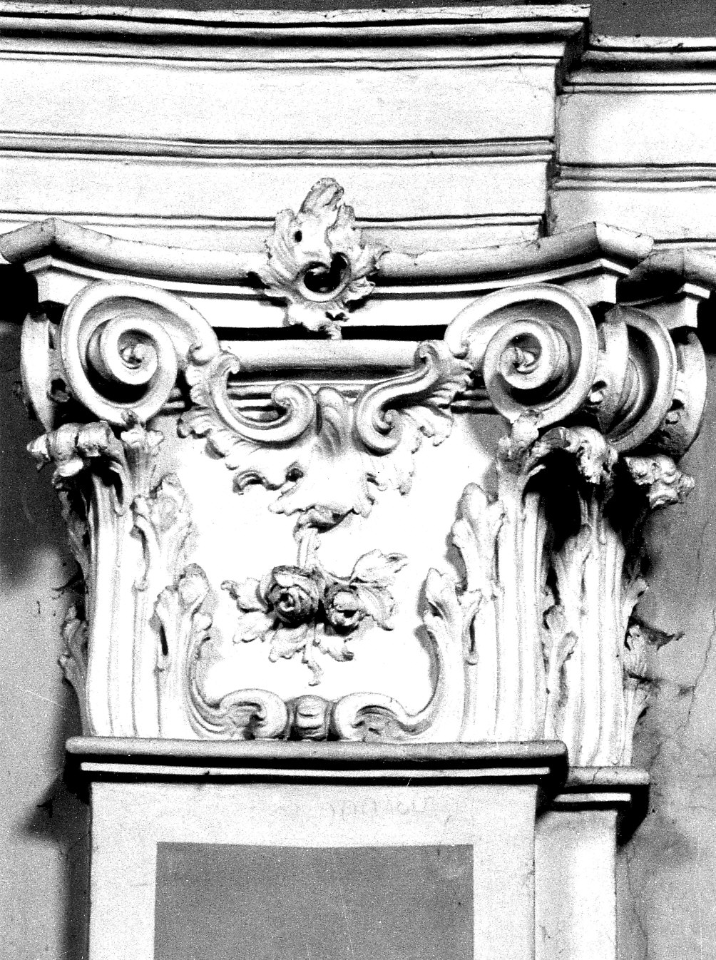 capitello di parasta, serie - bottega lombarda (terzo quarto sec. XVIII)