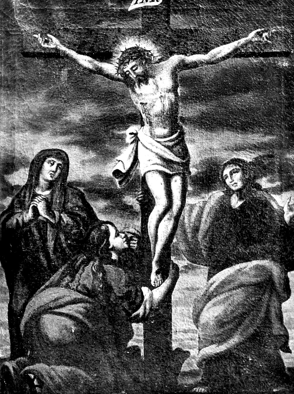 stazione XII: Gesù innalzato e morto in croce (dipinto, elemento d'insieme) - ambito pavese (fine/inizio secc. XVIII/ XIX)