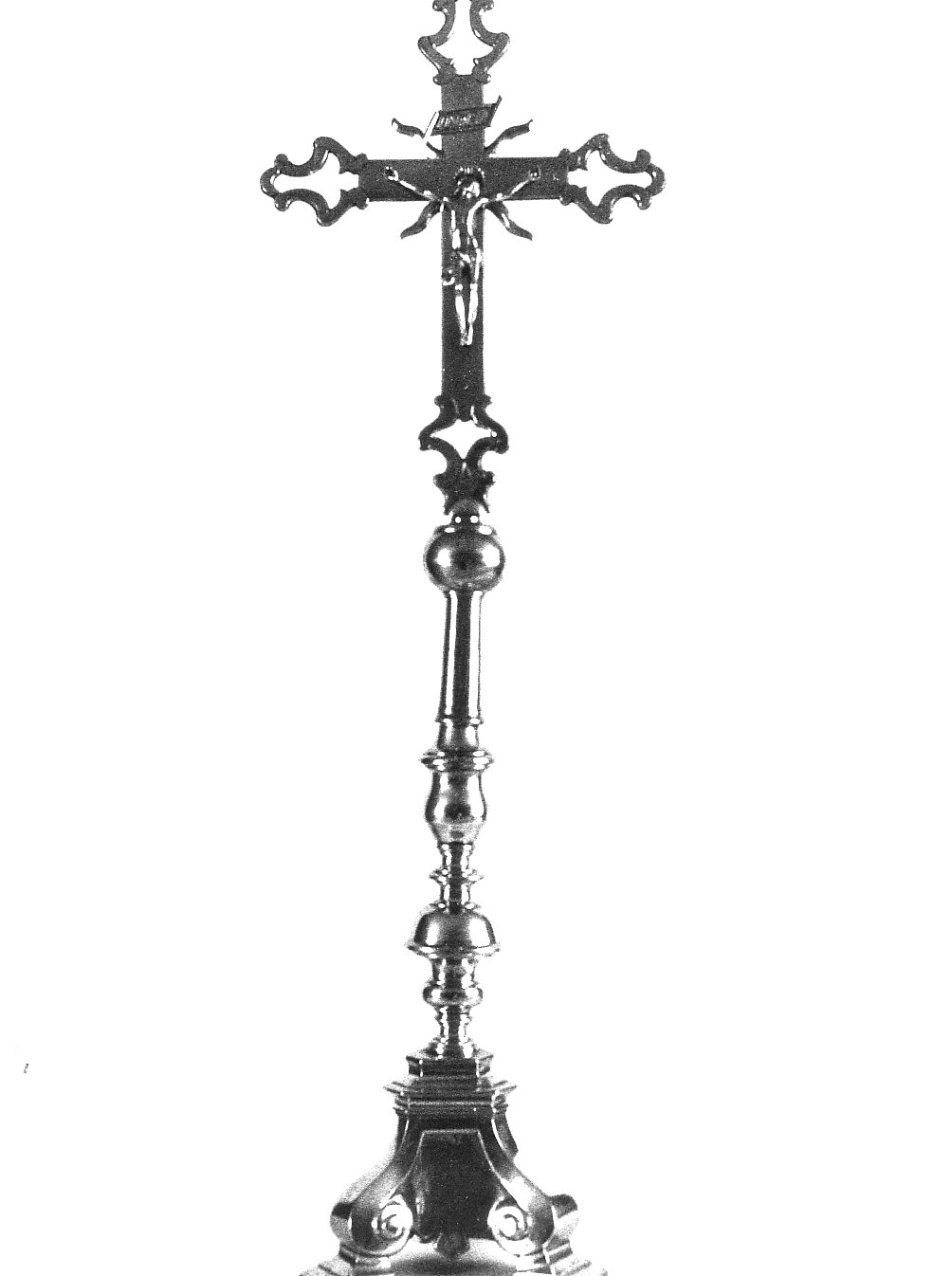 crocifisso stazionale, opera isolata - bottega lombarda (seconda metà sec. XVIII)