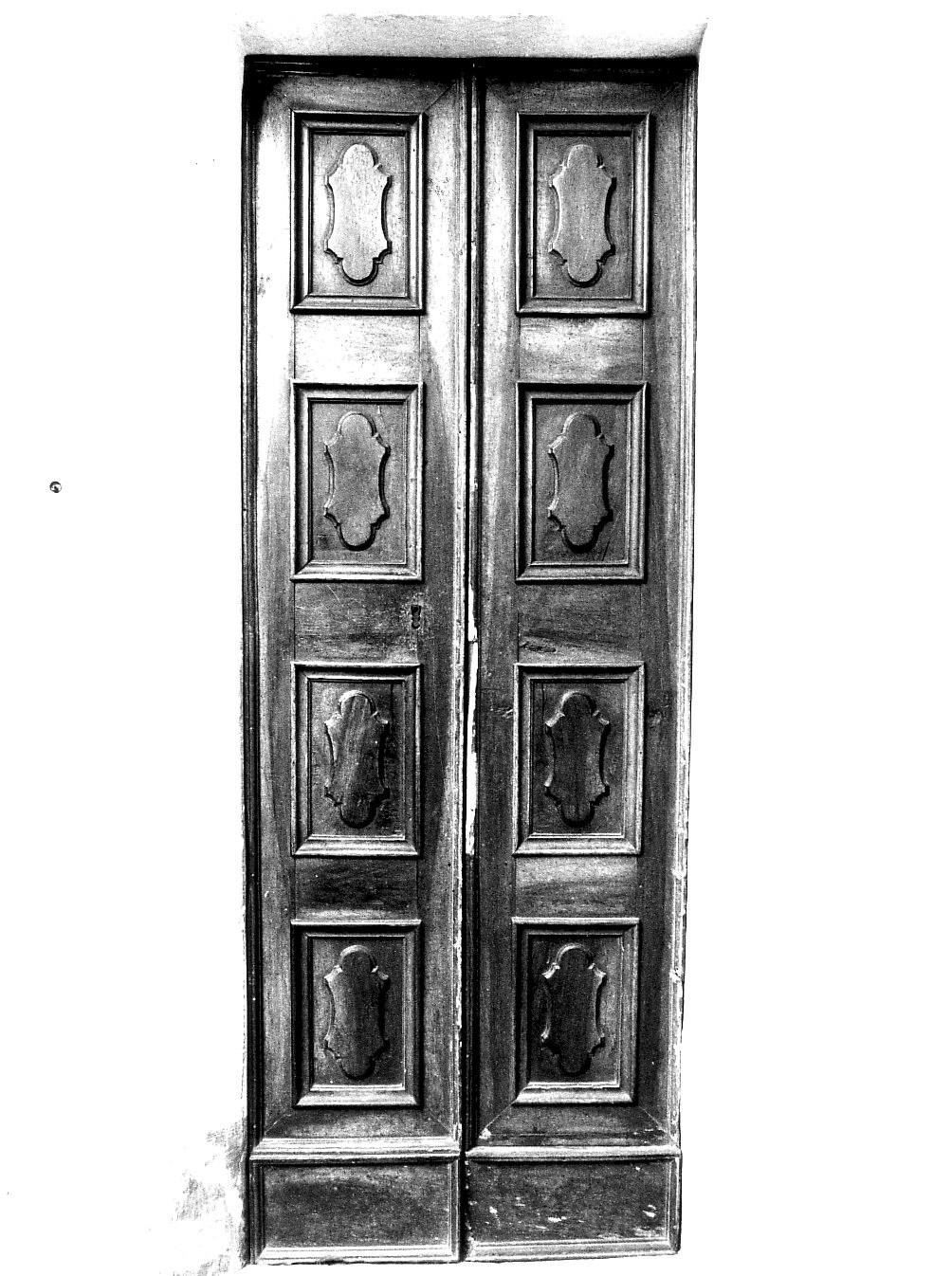 porta - a due battenti, coppia - bottega lombarda (seconda metà sec. XVIII)