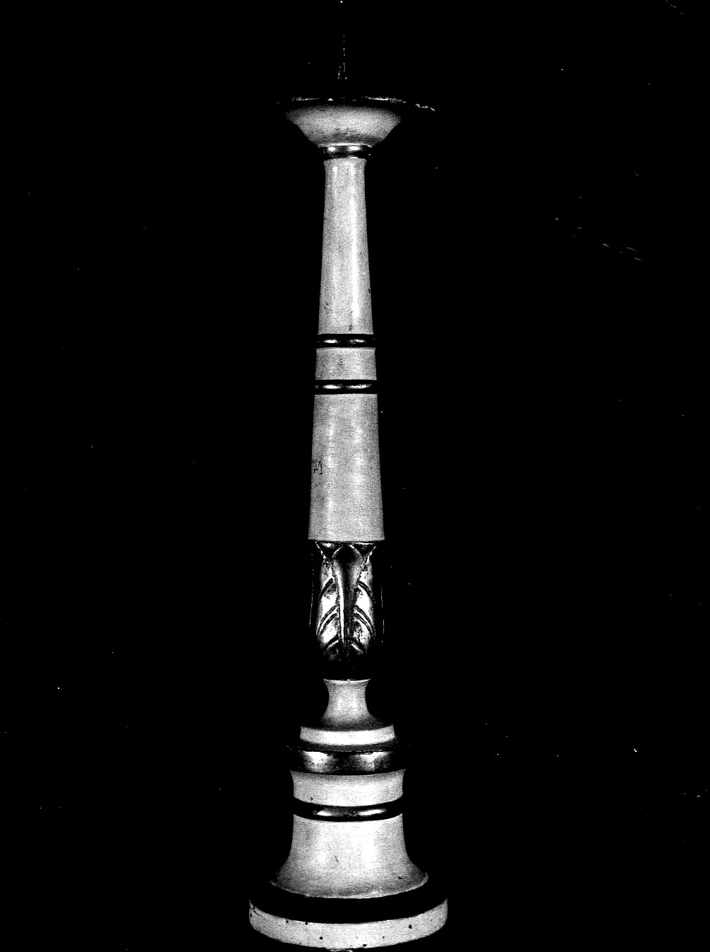 candeliere d'altare, serie - bottega pavese (prima metà sec. XIX)