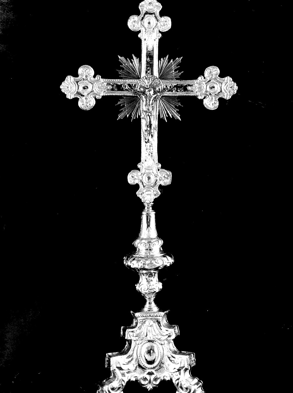 crocifisso stazionale, opera isolata - bottega lombarda (seconda metà sec. XVIII)