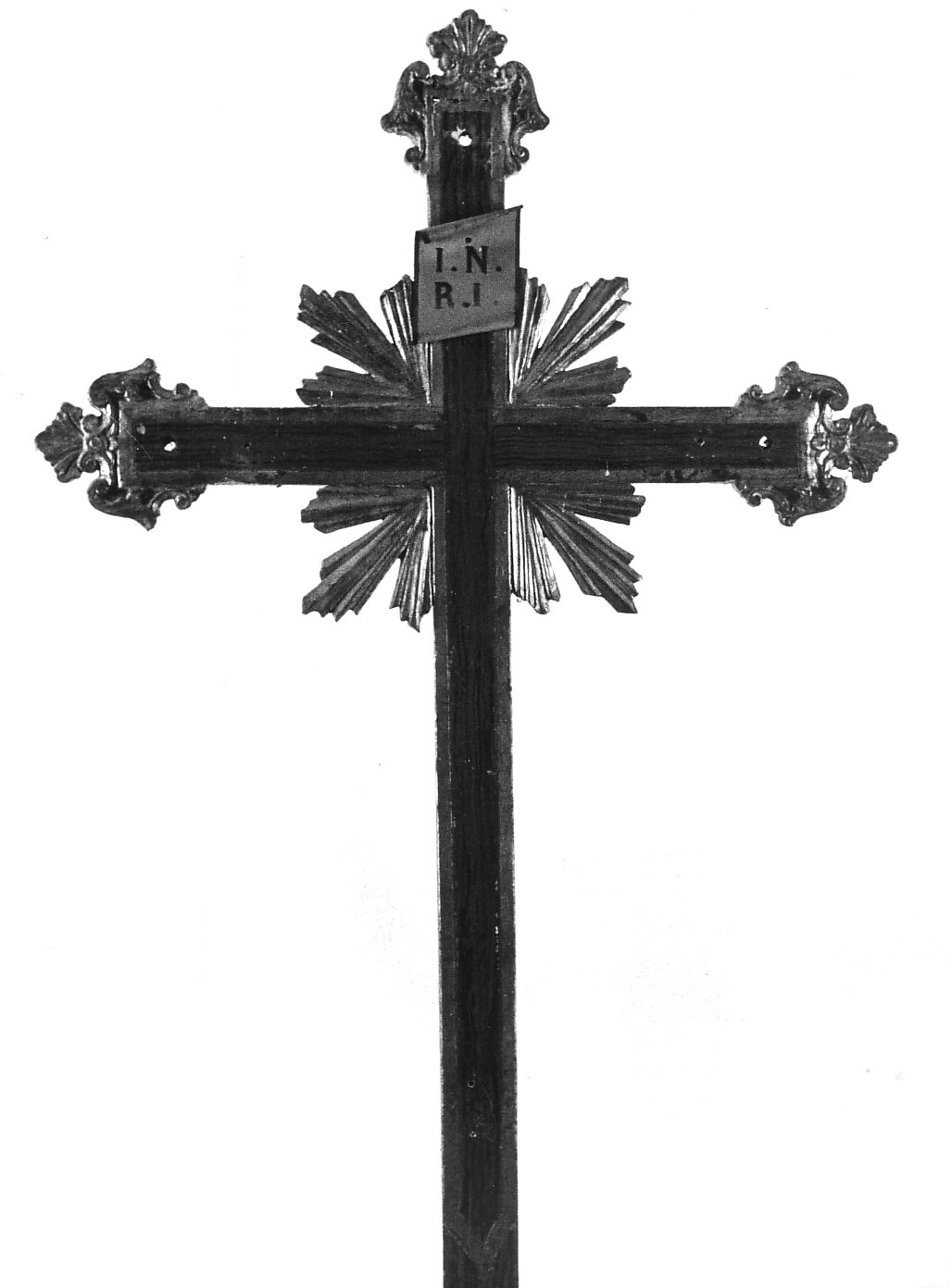croce processionale, opera isolata - bottega pavese (inizio sec. XIX)