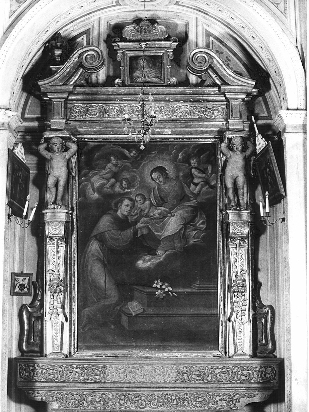 Ancona di Sant'Antonio (dossale) - bottega lombarda (prima metà sec. XVIII)