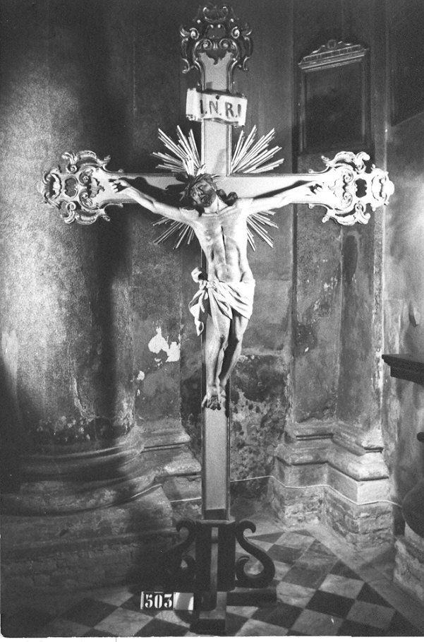croce processionale, opera isolata - ambito lombardo (sec. XVIII)
