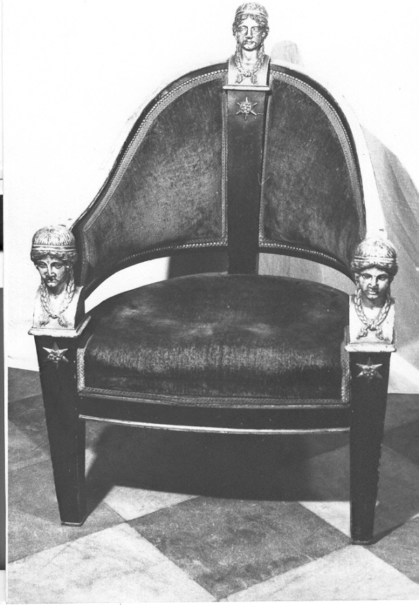 poltrona, opera isolata - ambito lombardo (sec. XIX)