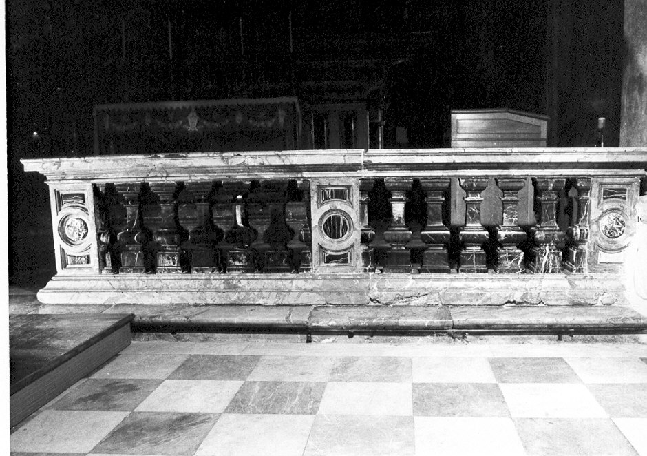 balaustrata di altare, opera isolata - ambito lombardo (sec. XIX)