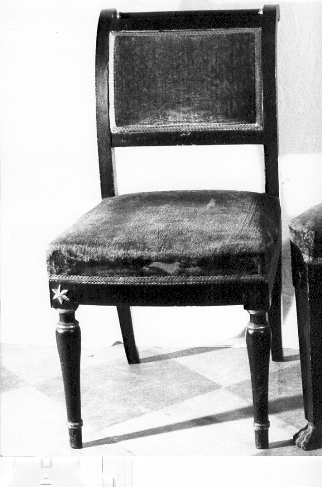 sedia, coppia - ambito lombardo (sec. XIX)