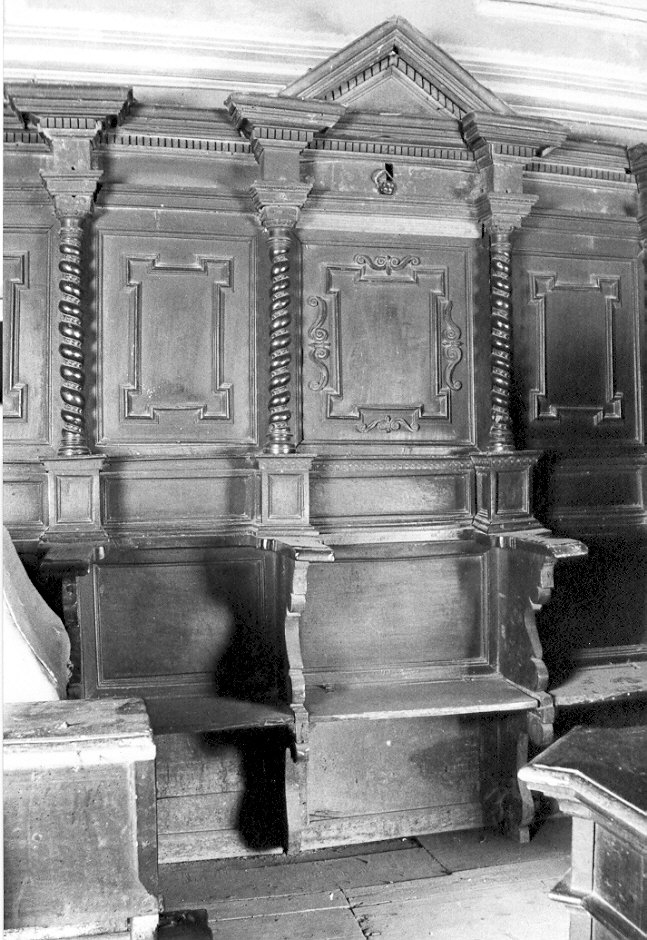 stalli del coro, opera isolata - ambito lombardo (sec. XVII)