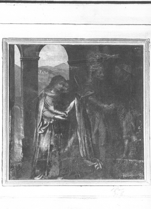 visitazione (statua, opera isolata) - ambito Italia settentrionale (secc. XVI/ XVII)