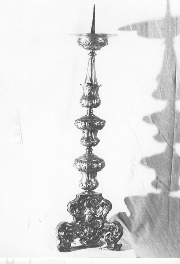 candeliere d'altare, serie - ambito Italia settentrionale (sec. XVIII)