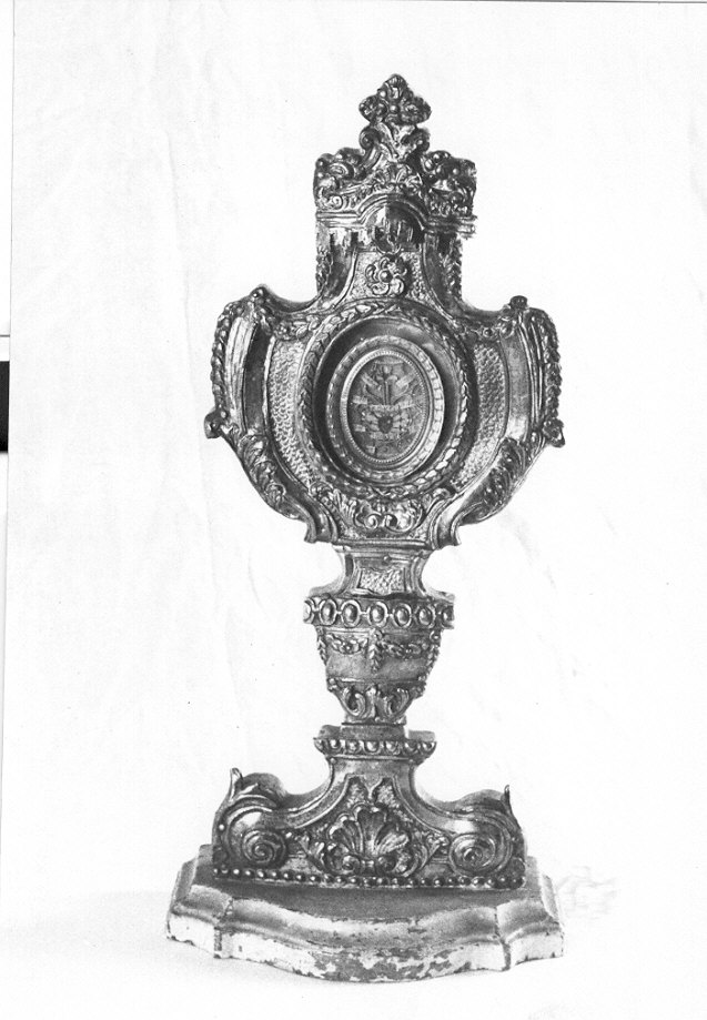 reliquiario - a ostensorio, opera isolata - ambito Italia settentrionale (fine/inizio secc. XVIII/ XIX)