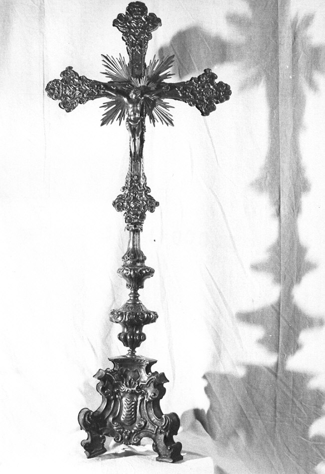 croce d'altare, opera isolata - ambito Italia settentrionale (sec. XVIII)