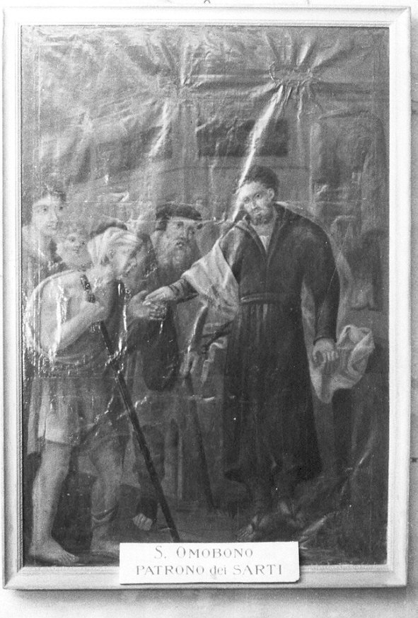 Sant'Omobono (dipinto, opera isolata) - ambito Italia settentrionale (sec. XVII)