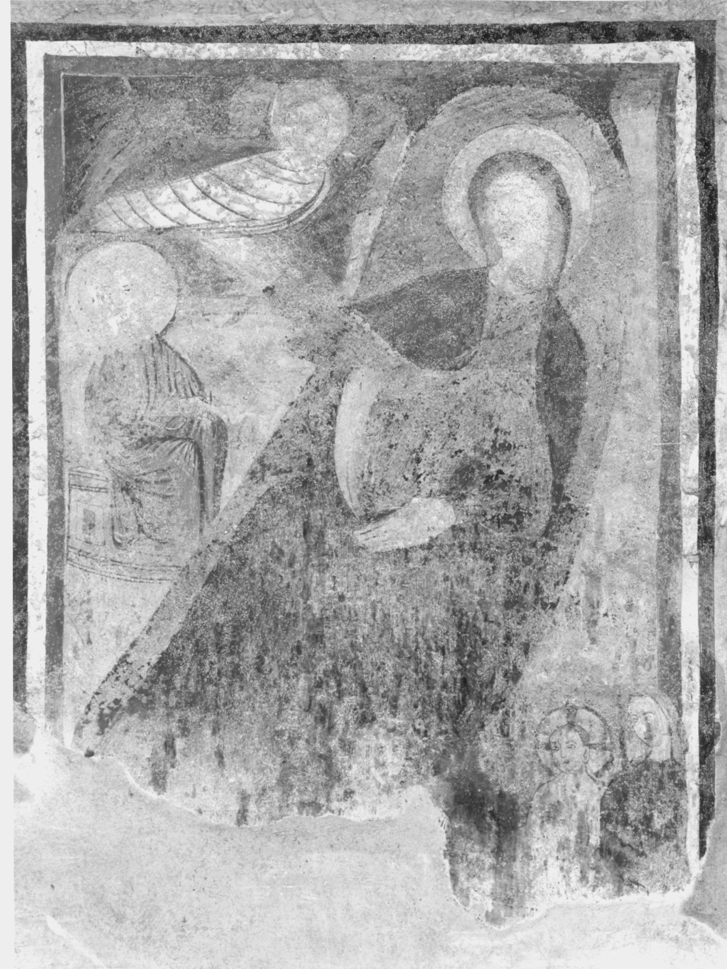 natività di Gesù (dipinto murale, opera isolata) - ambito lombardo (fine/inizio secc. XIII/ XIV)