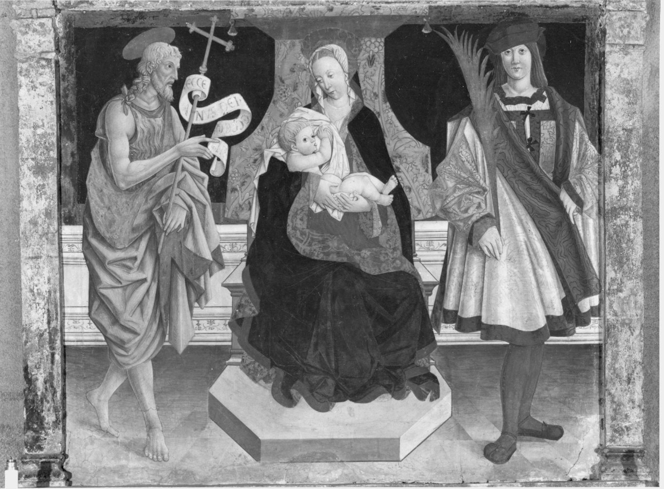 dipinto murale - ambito lombardo-piemontese (prima metà sec. XVI)