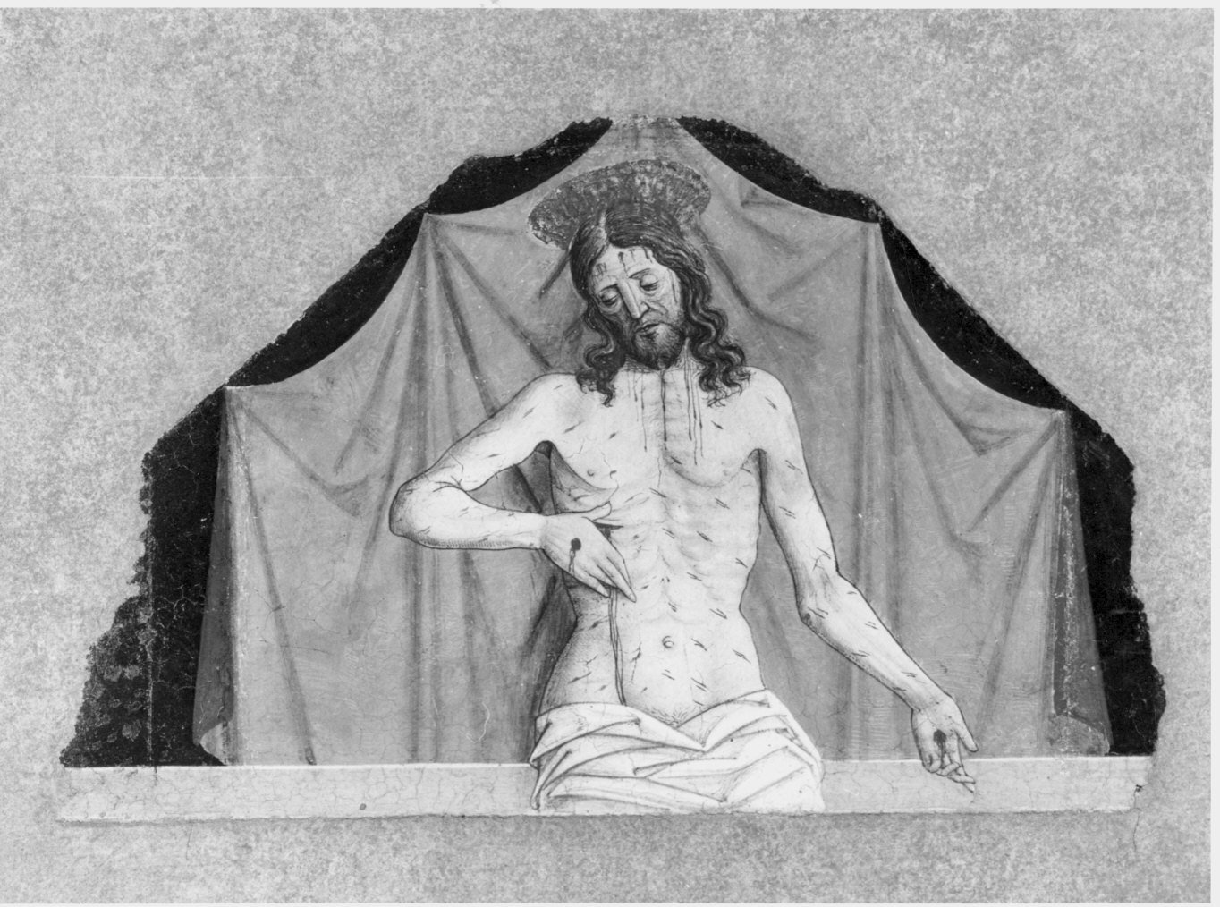 pietà (dipinto murale) - ambito lombardo-piemontese (prima metà sec. XVI)