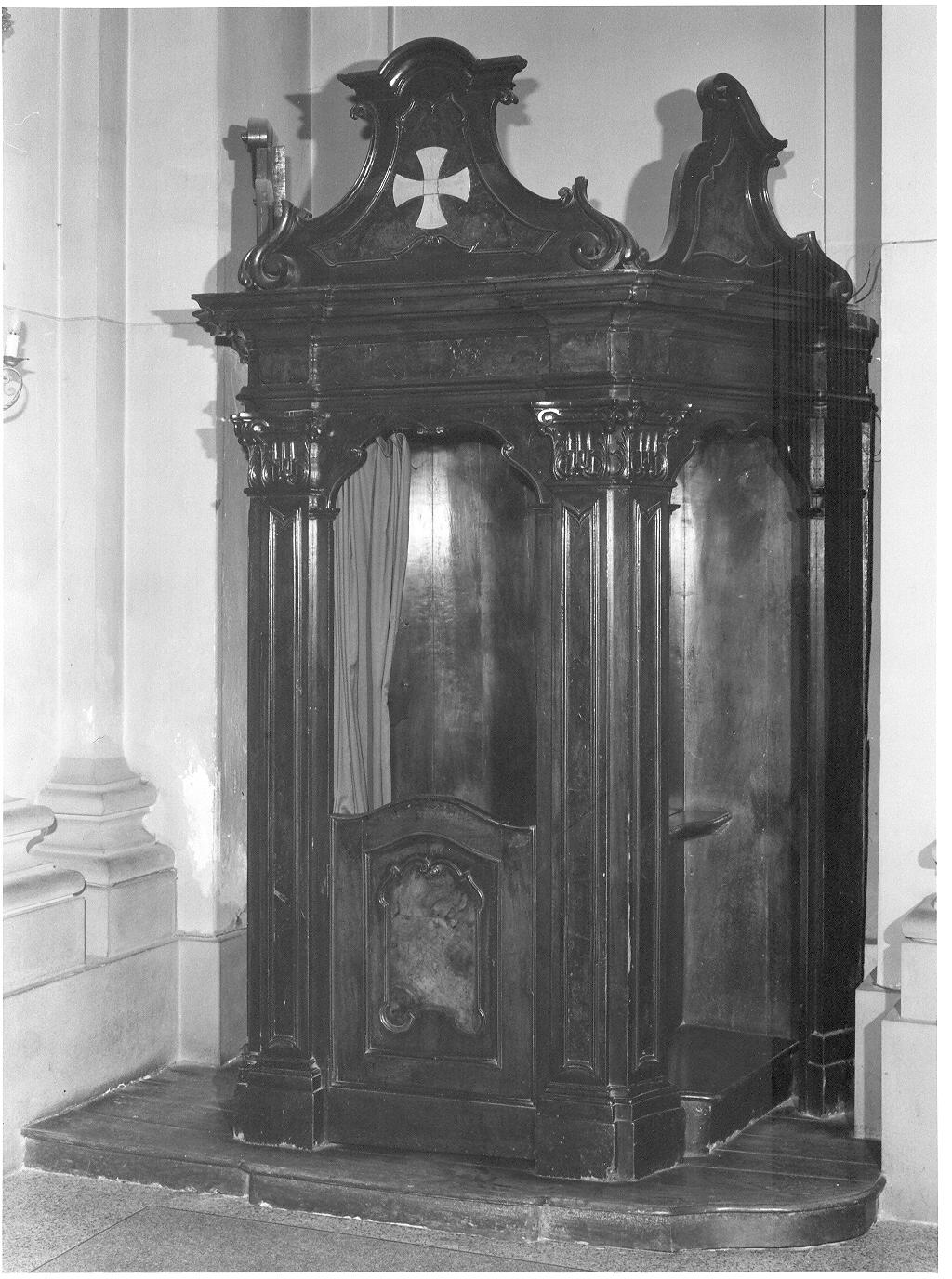 confessionale, opera isolata - bottega lombarda (inizio sec. XIX)