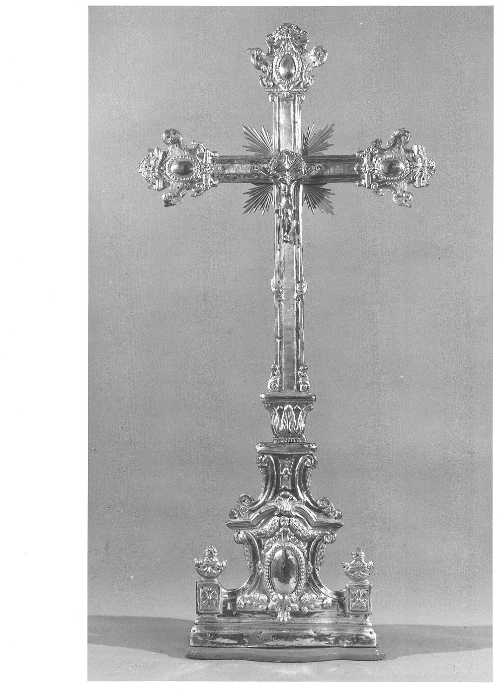 croce d'altare, opera isolata - bottega lombarda (inizio sec. XIX)