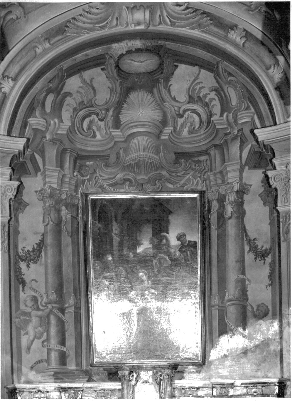 quadratura architettonica (dipinto, opera isolata) - bottega lombarda (sec. XVIII)