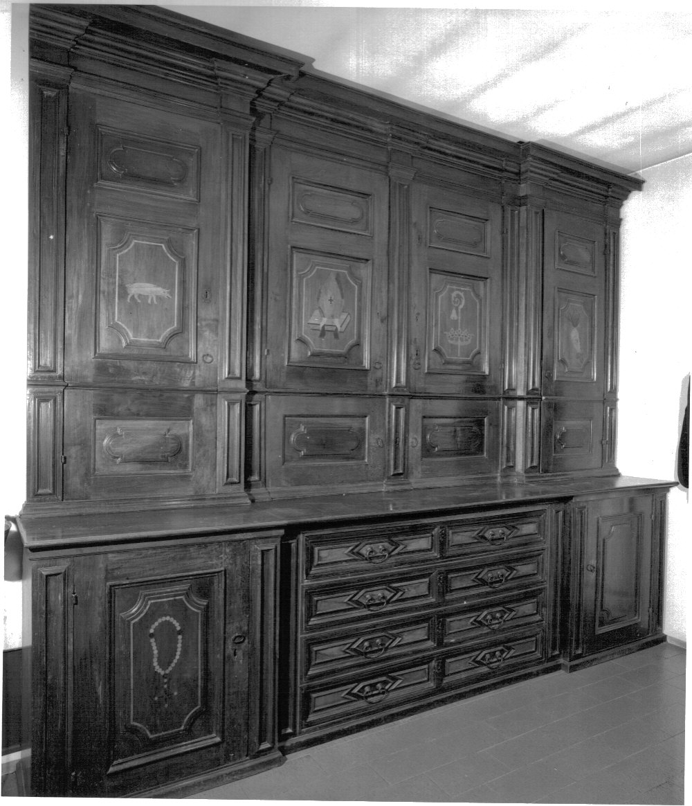 armadio, opera isolata - bottega lombarda (sec. XVII)