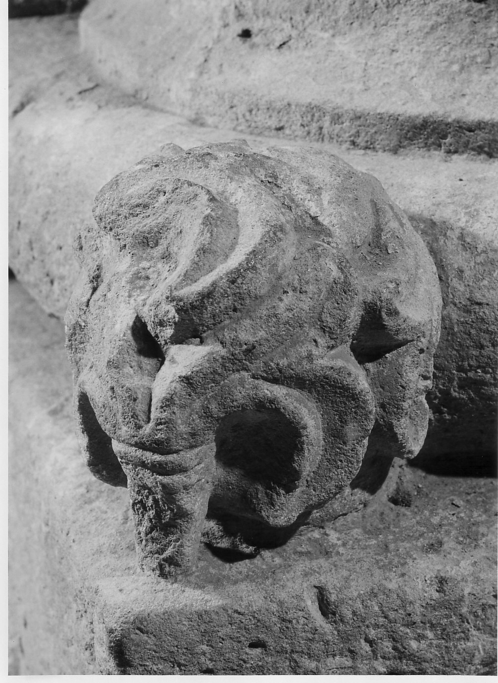 foglia protezionale (scultura, opera isolata) - bottega lombarda (fine/inizio secc. XI/ XII)