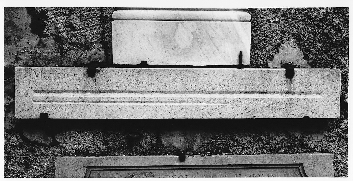 unità di misura, opera isolata - bottega valtellinese (secc. XVIII/ XIX)