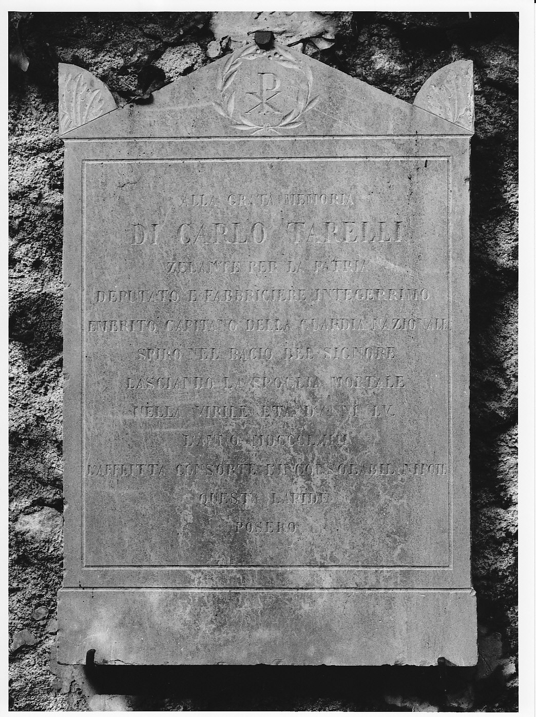 lapide tombale, opera isolata - bottega valtellinese (sec. XIX)