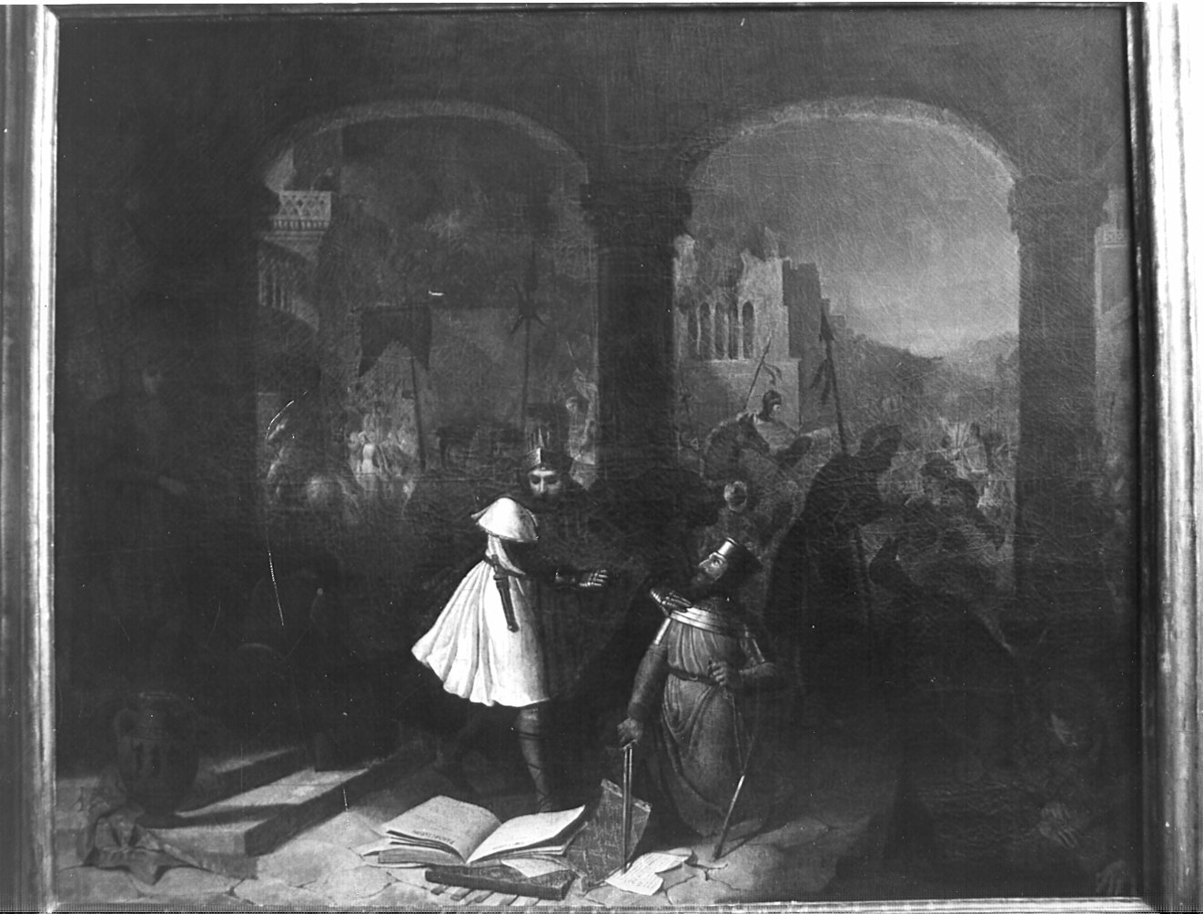 Conquista di Vigevano (dipinto) - ambito lombardo (inizio sec. XIX)