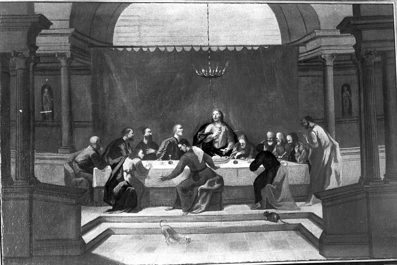 ultima cena (dipinto) - ambito veneto (secc. XVII/ XVIII)