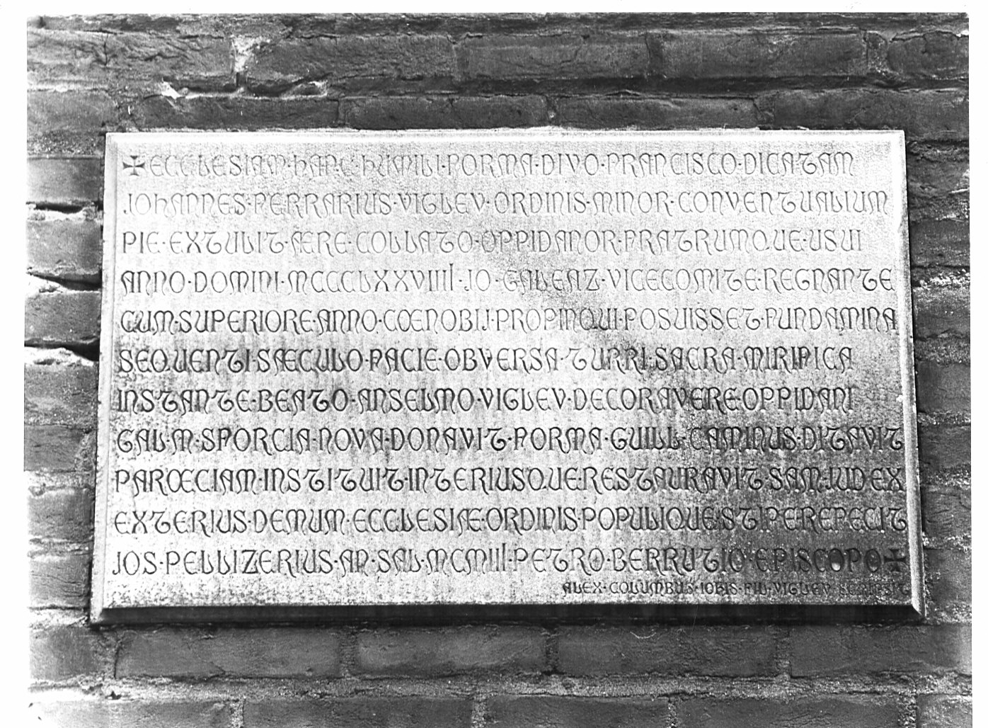 lapide - bottega lombarda (sec. XX)