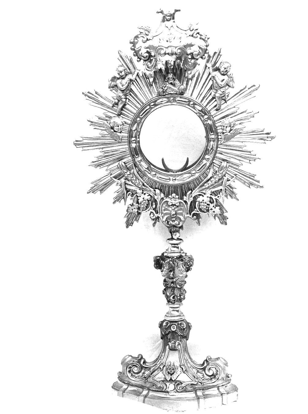 ostensorio, opera isolata - bottega lombarda (sec. XVIII, sec. XIX)