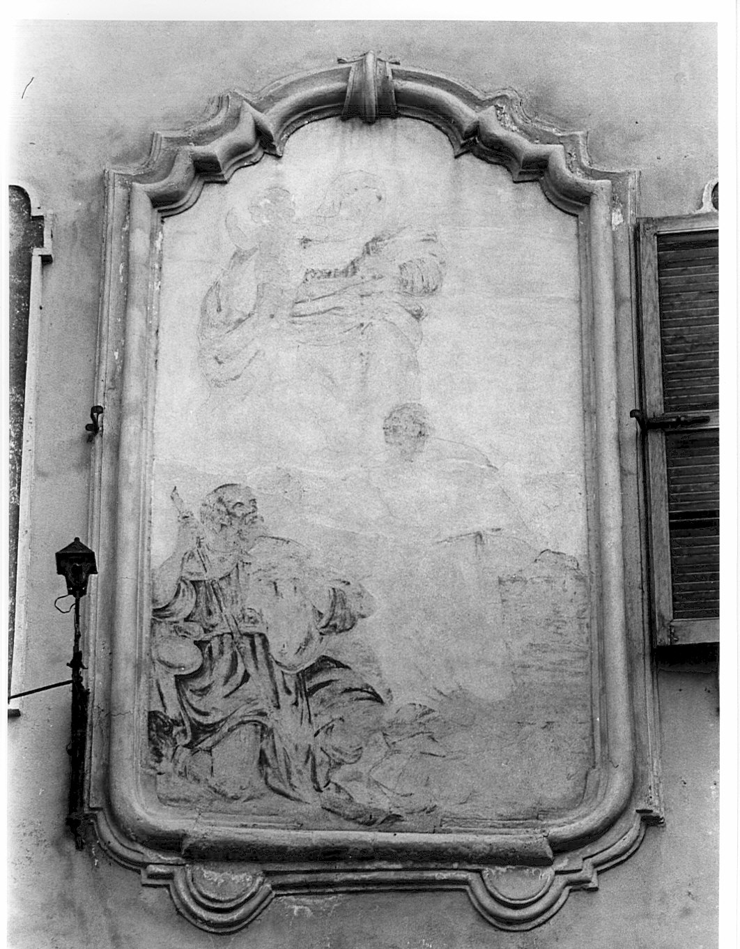 Madonna con Bambino e Santi (dipinto murale) - ambito lombardo (sec. XVIII)