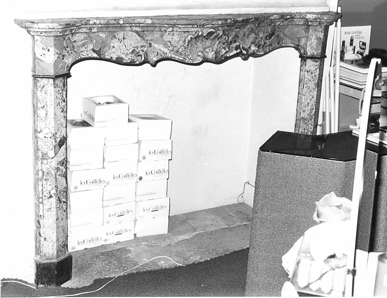 caminetto, coppia - bottega pavese (metà sec. XVIII)