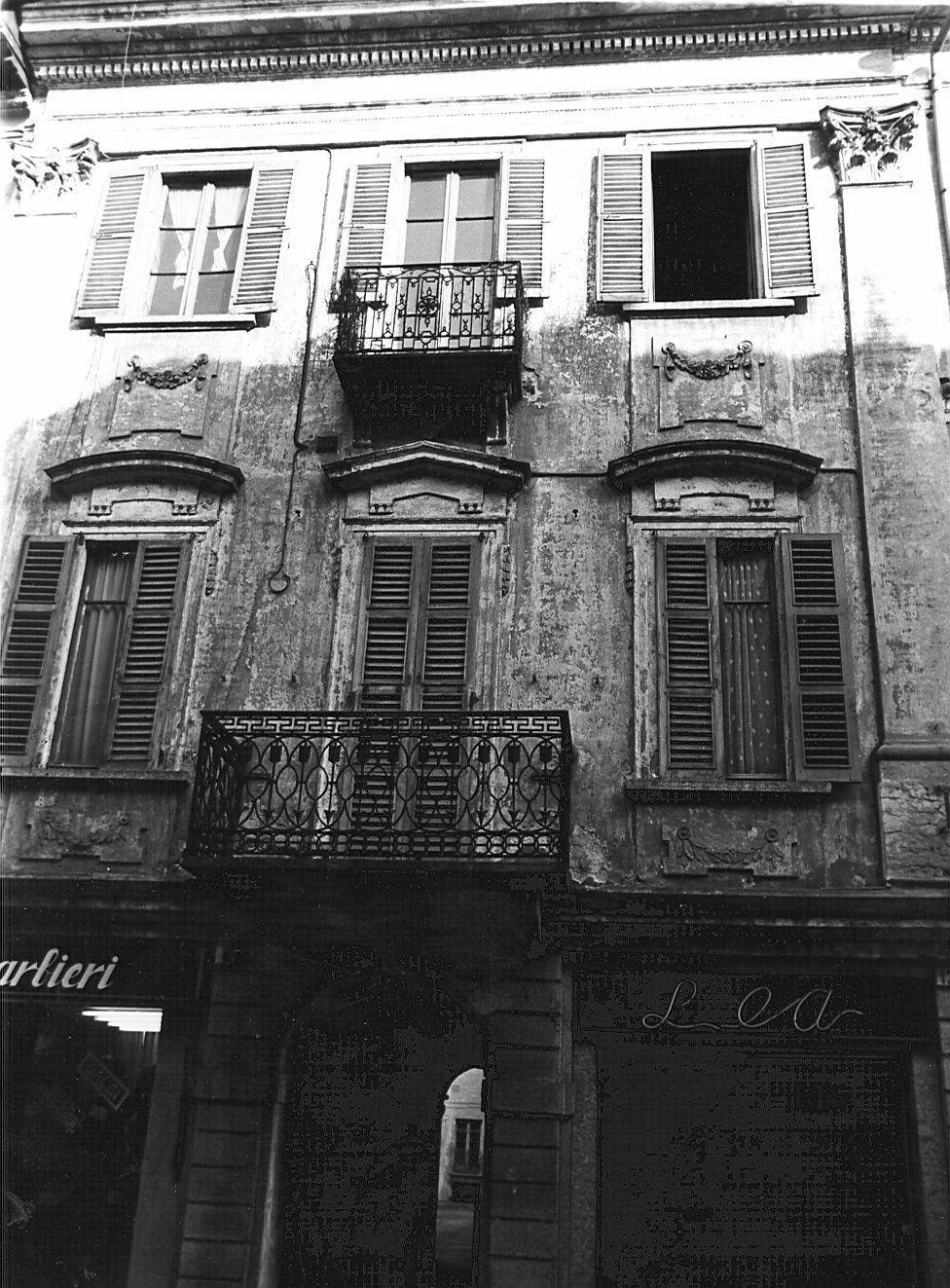 ringhiera di balcone - bottega pavese (primo quarto sec. XIX)