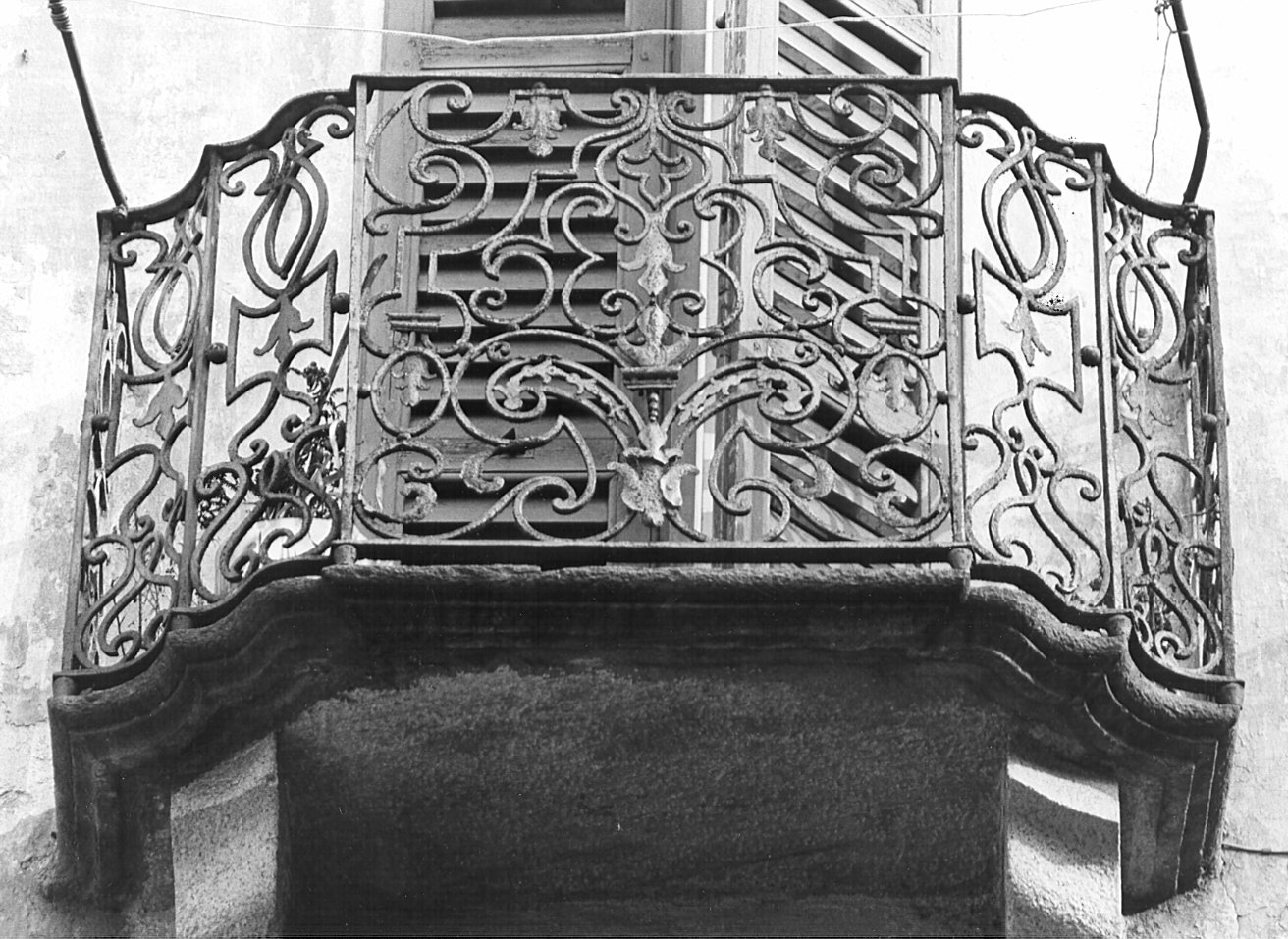 ringhiera di balcone - bottega pavese (sec. XVIII)