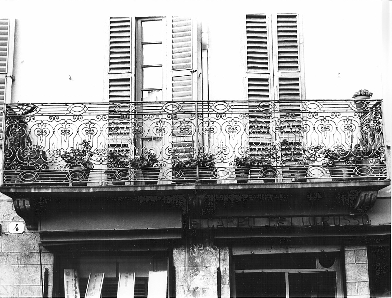 ringhiera di balcone - bottega pavese (sec. XIX)