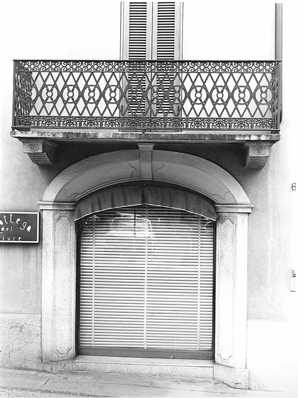 ringhiera di balcone - bottega pavese (sec. XIX)