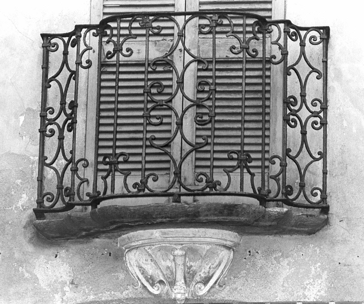 ringhiera di balcone - bottega pavese (sec. XVIII)