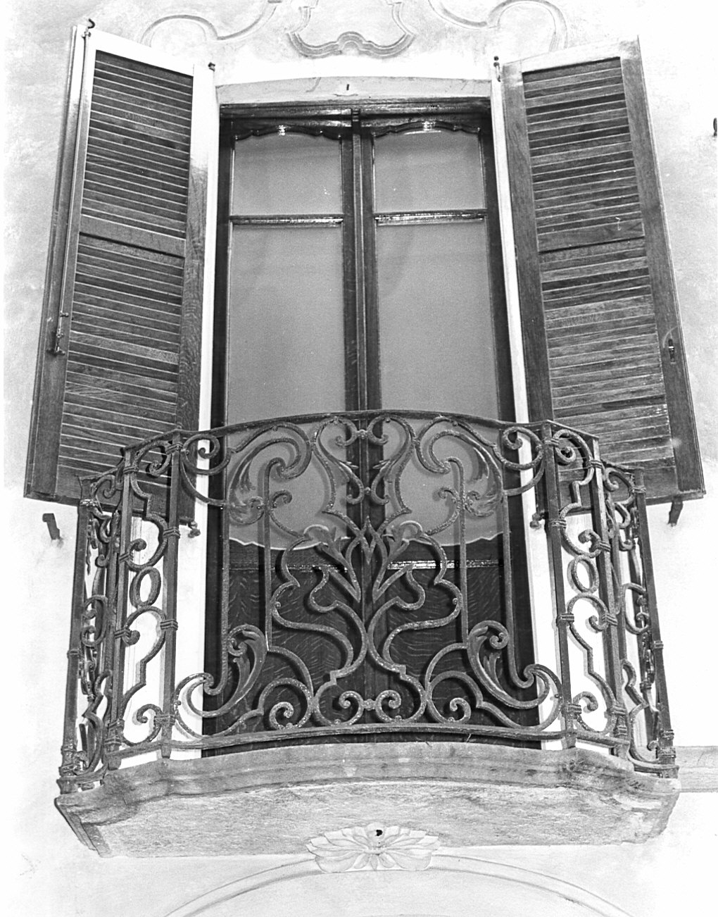 ringhiera di balcone - bottega pavese (sec. XVIII)