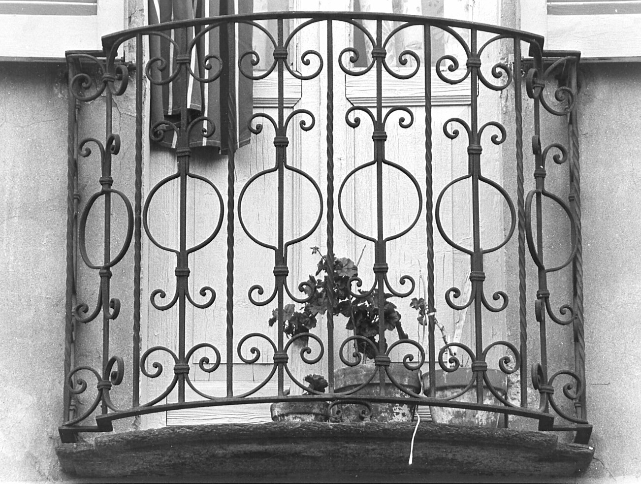 ringhiera di balcone - bottega pavese (sec. XIX)