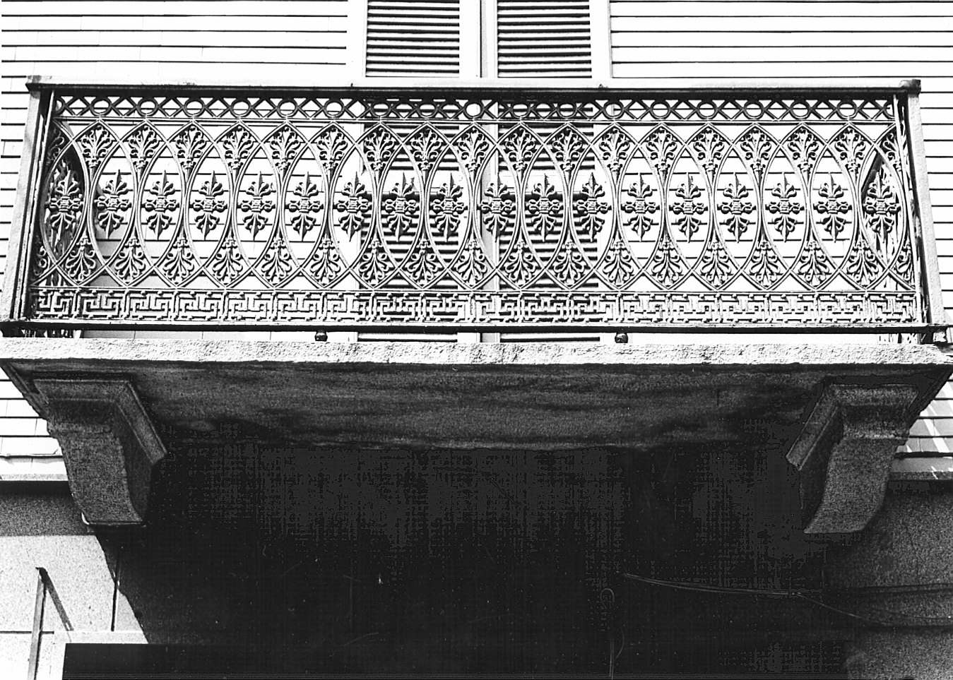 ringhiera, serie - bottega pavese (sec. XIX)