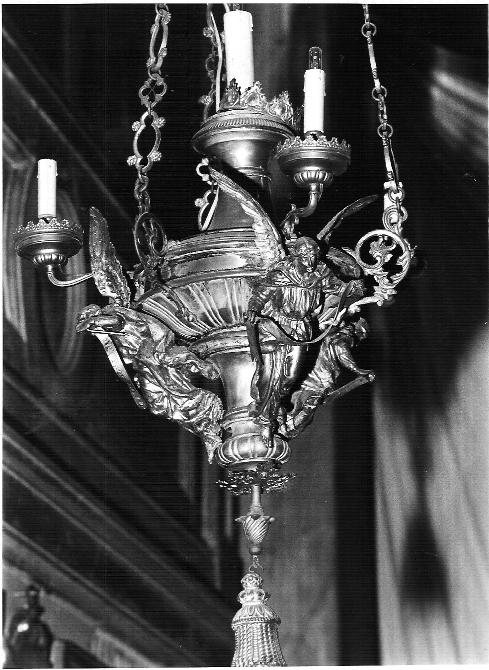 lampada pensile, coppia - bottega lombarda (sec. XIX)