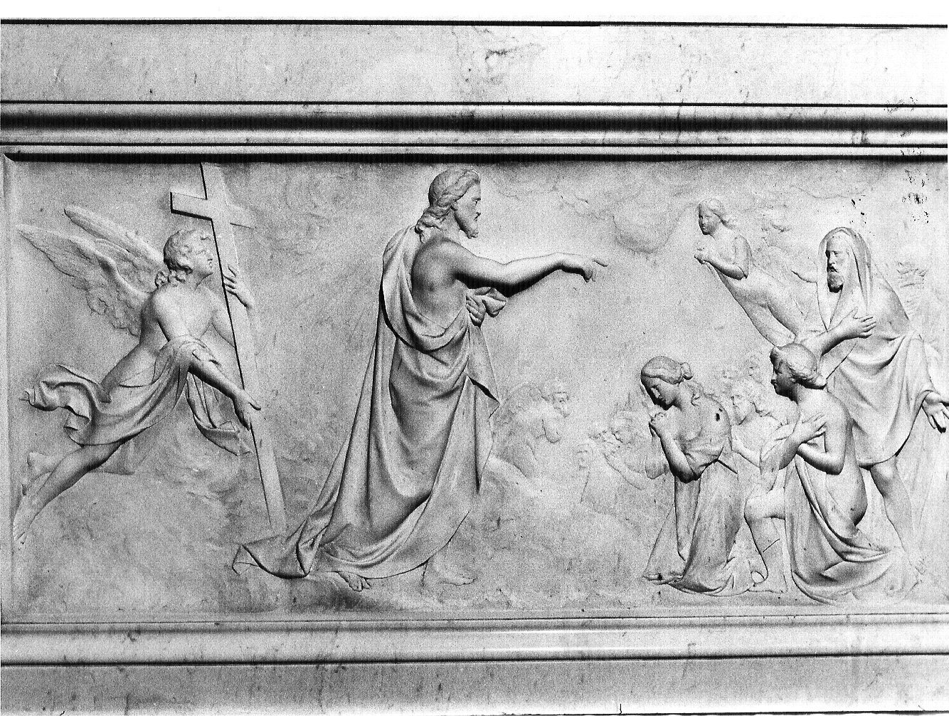 discesa al limbo (rilievo, elemento d'insieme) di Emanueli Giovanni (sec. XIX)