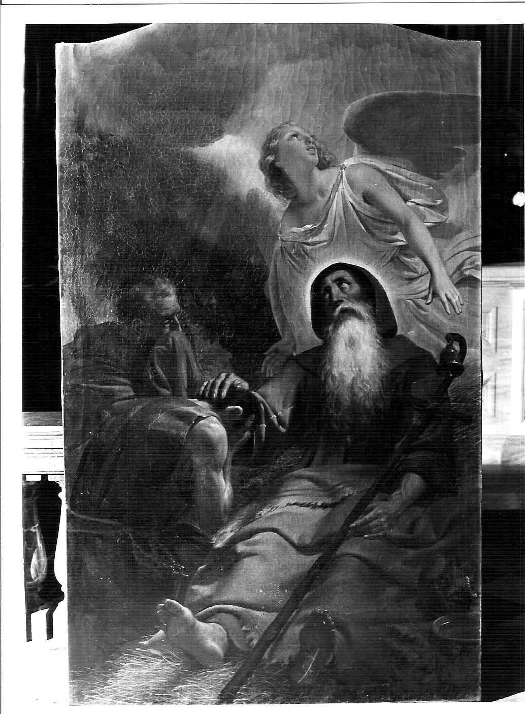 morte di Sant'Antonio Abate (dipinto, opera isolata) di Caironi Agostino (sec. XIX)